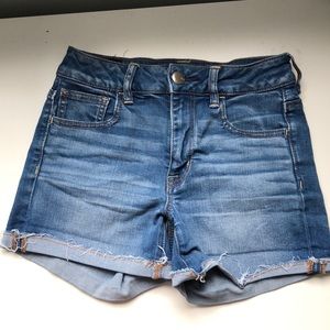 Blue denim American Eagle shorts